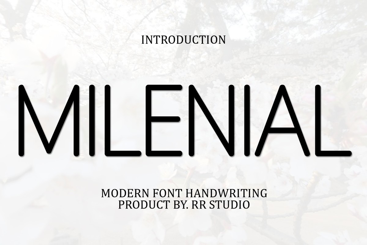 Schriftart Milenial