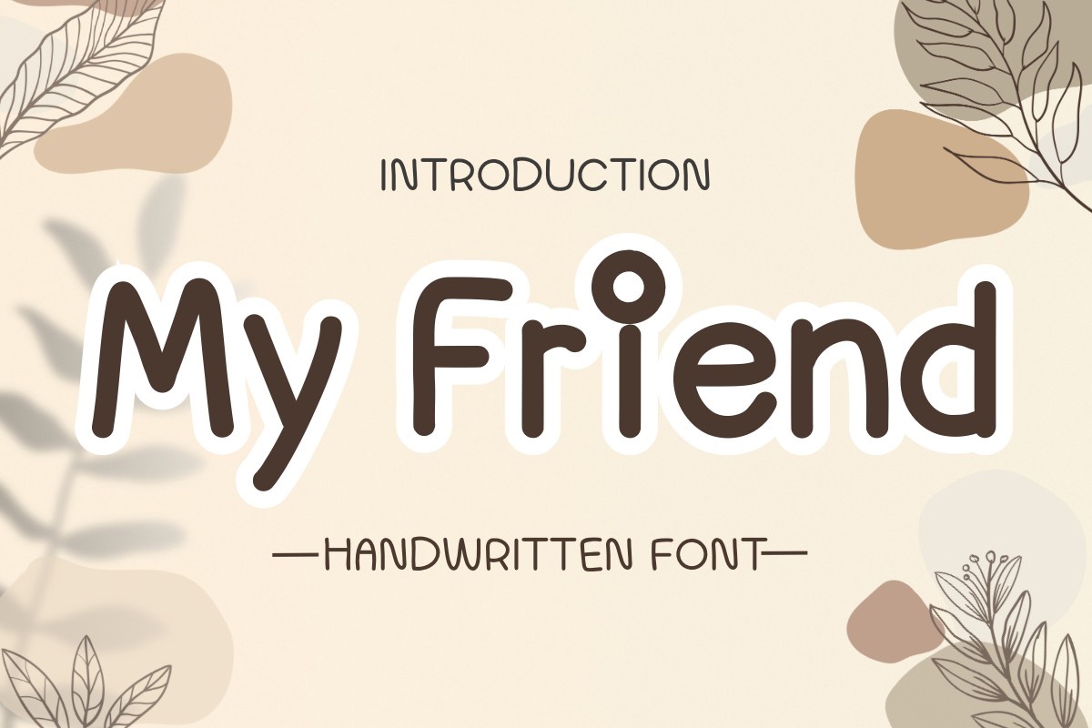 Schriftart My Friend