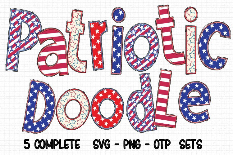 Schriftart Patriotic Clip