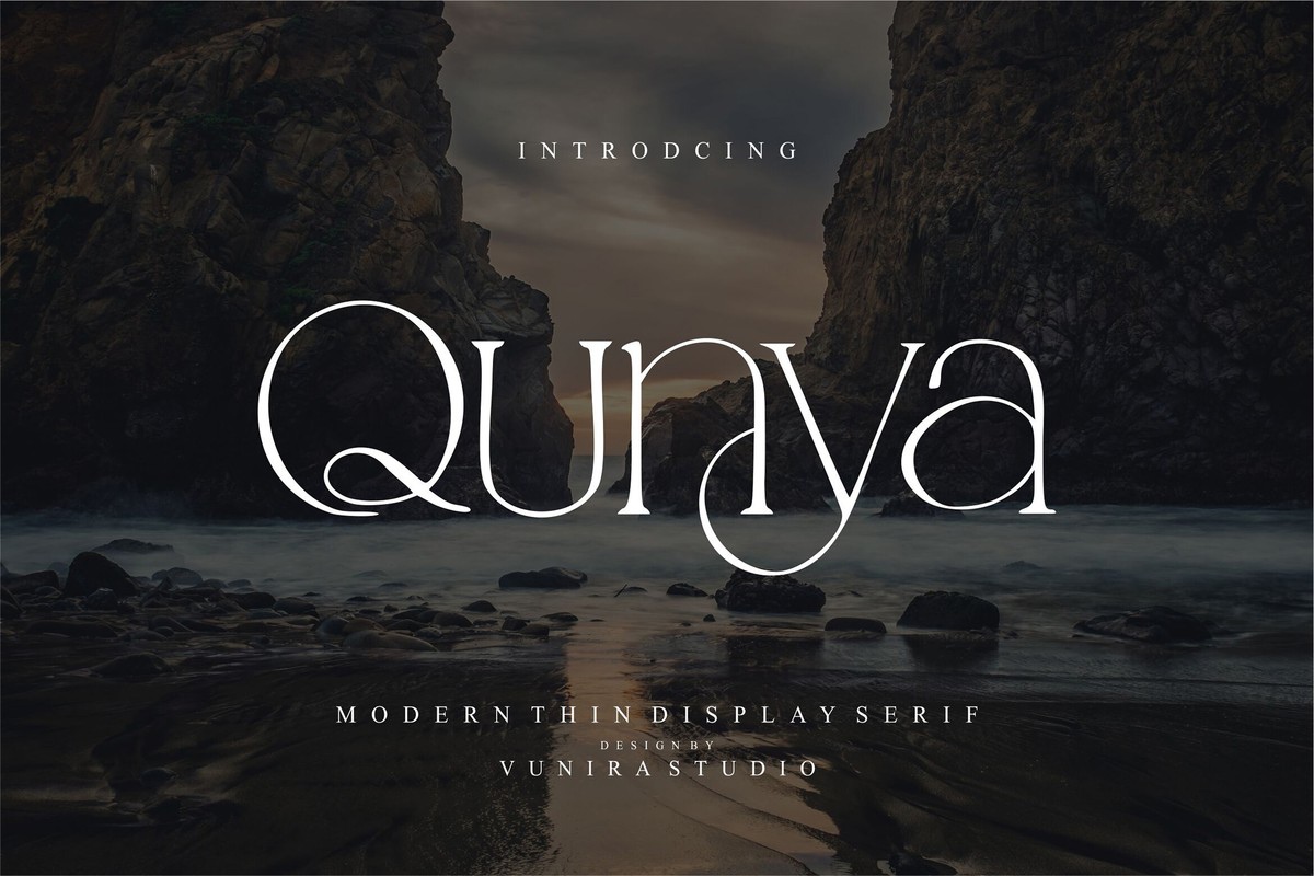 Schriftart Qunya