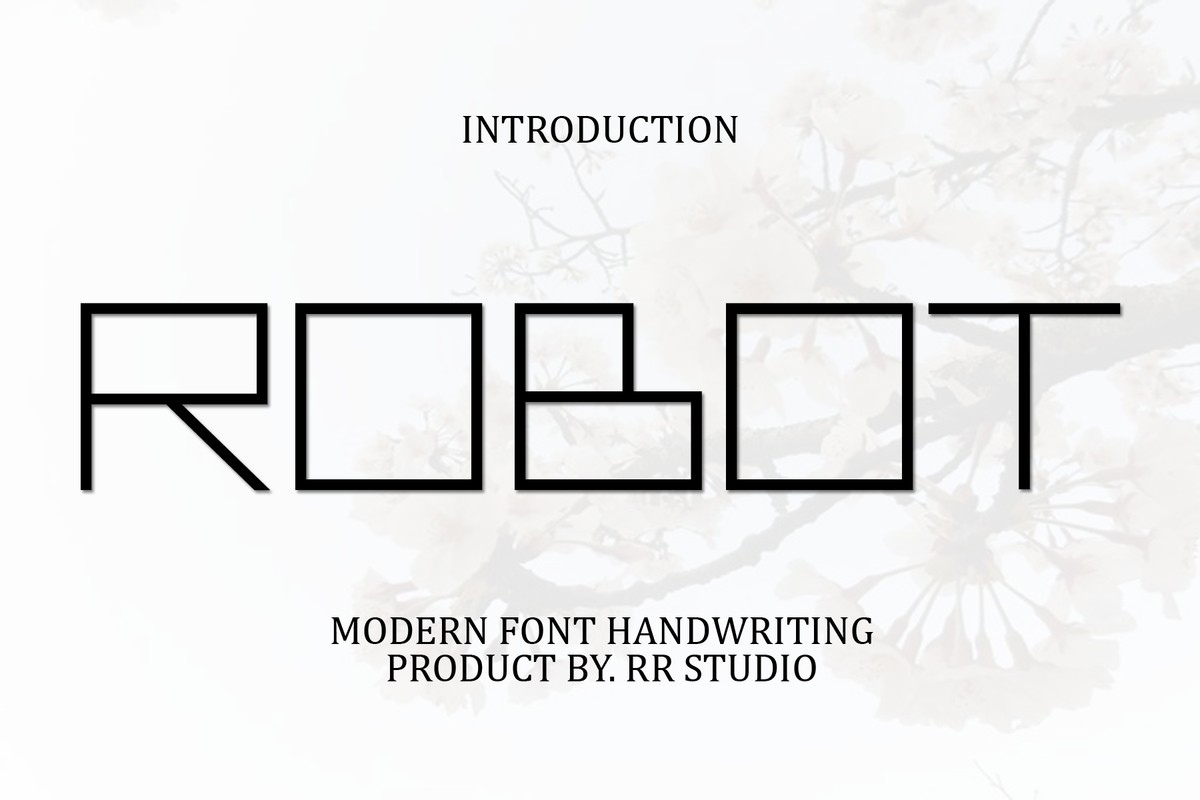 Schriftart Robot