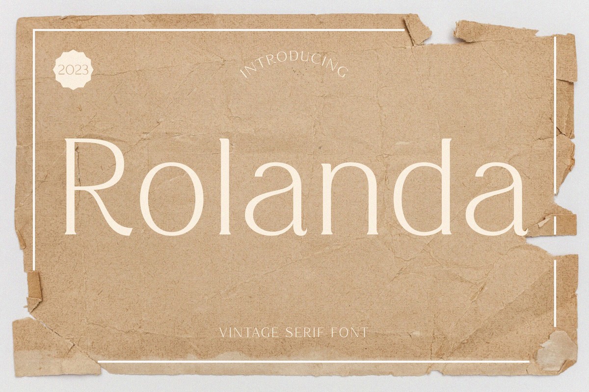 Schriftart Rolanda