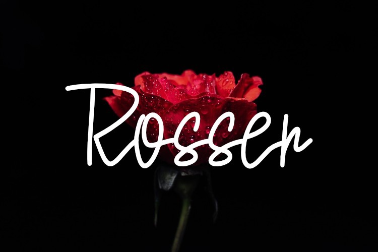 Schriftart Rosser