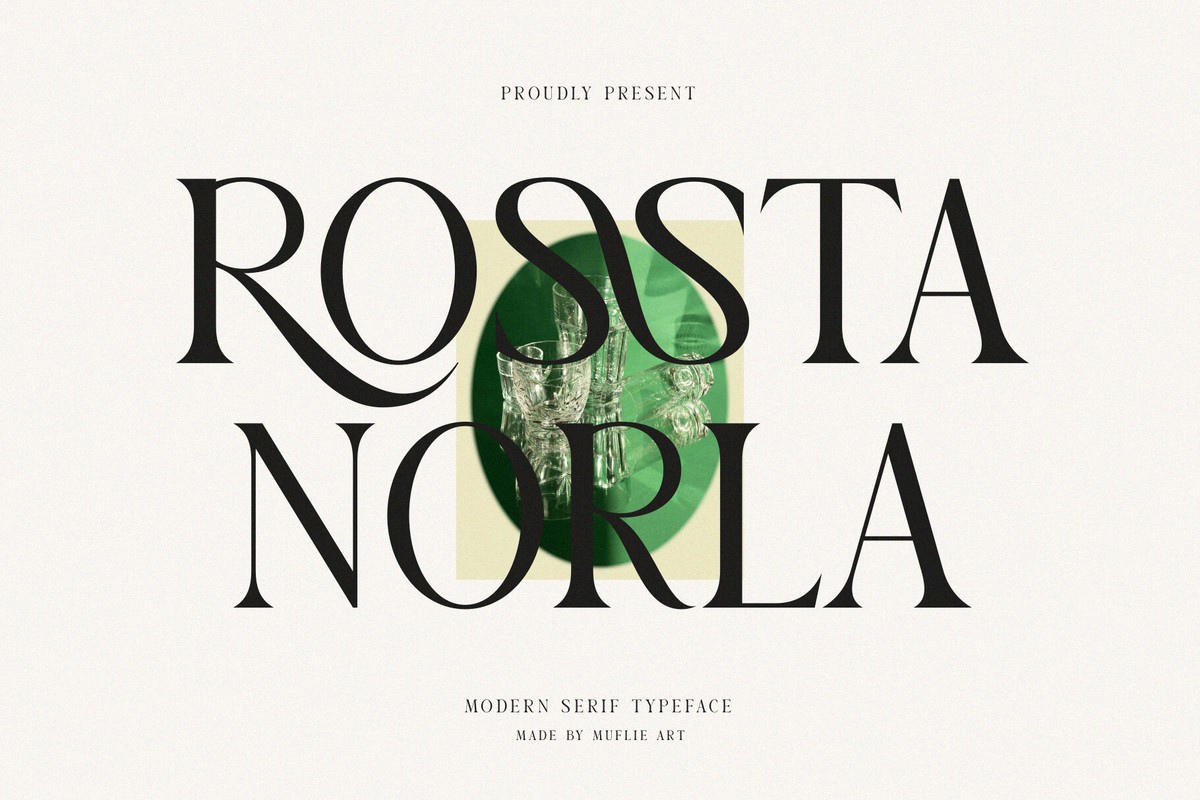 Schriftart Rossta Norla