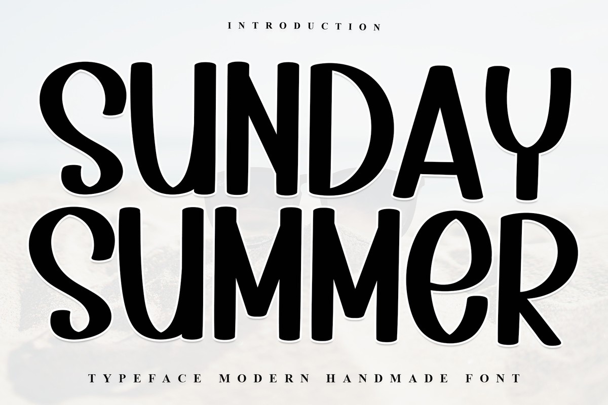 Schriftart Sunday Summer