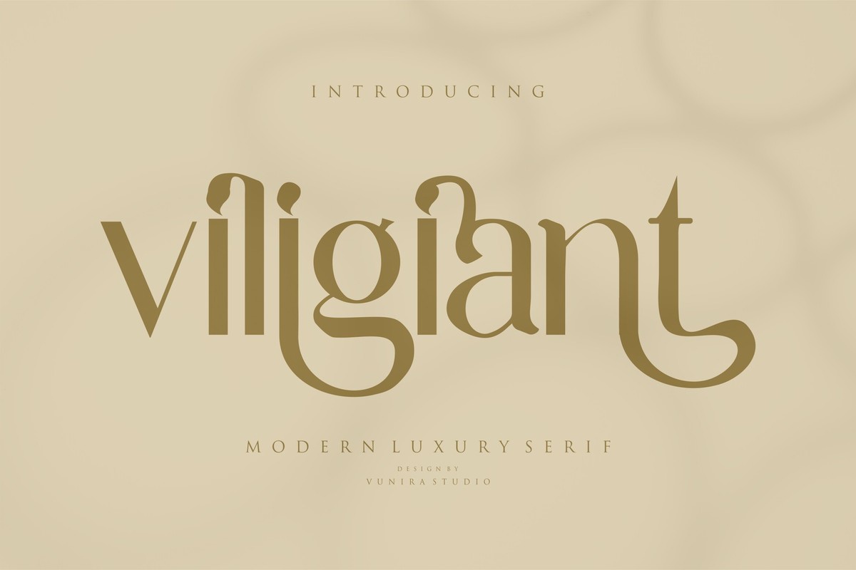 Schriftart Viligiant