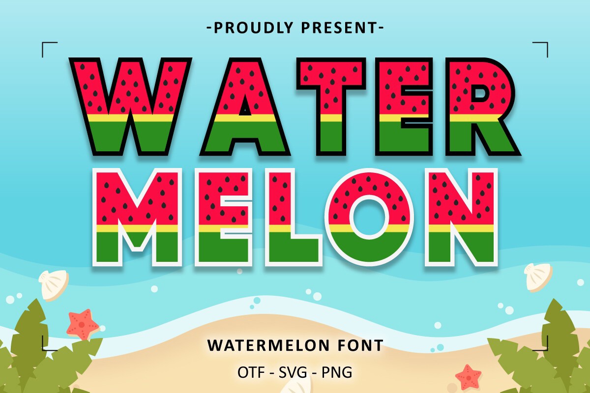 Schriftart Watermelon