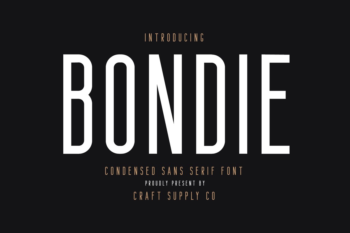 Schriftart Bondie