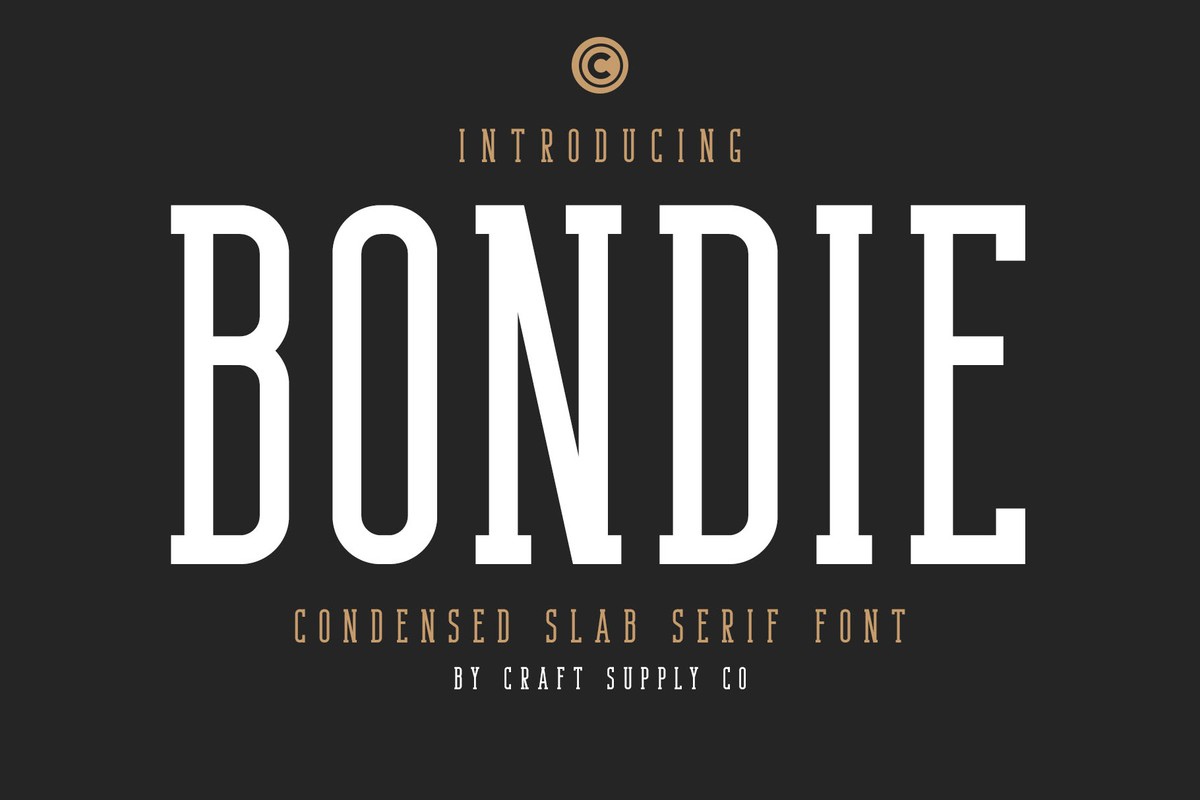 Schriftart Bondie Slab