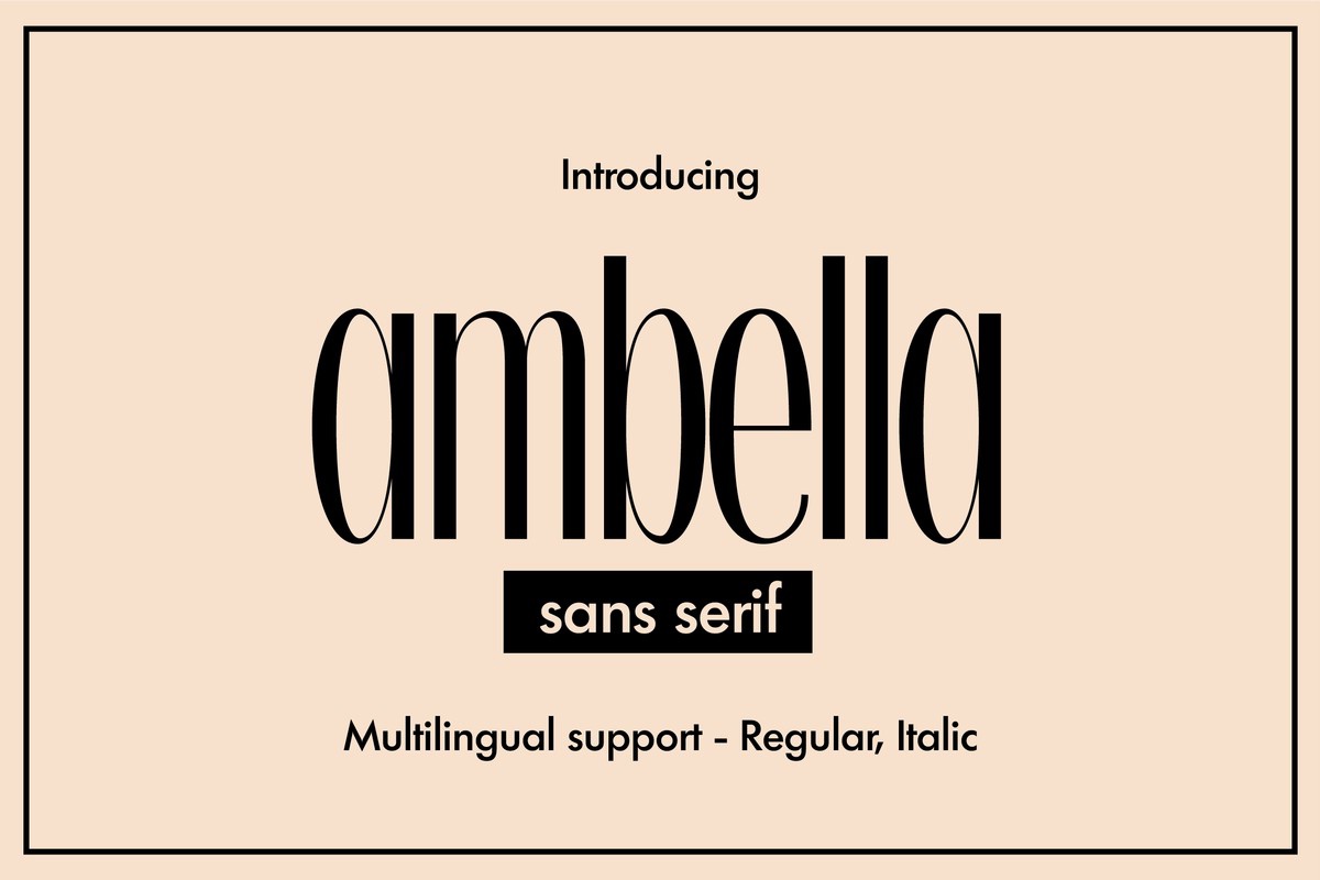 Schriftart Ambella