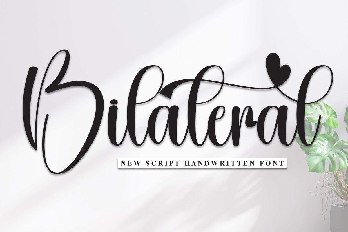 Schriftart Bilateral