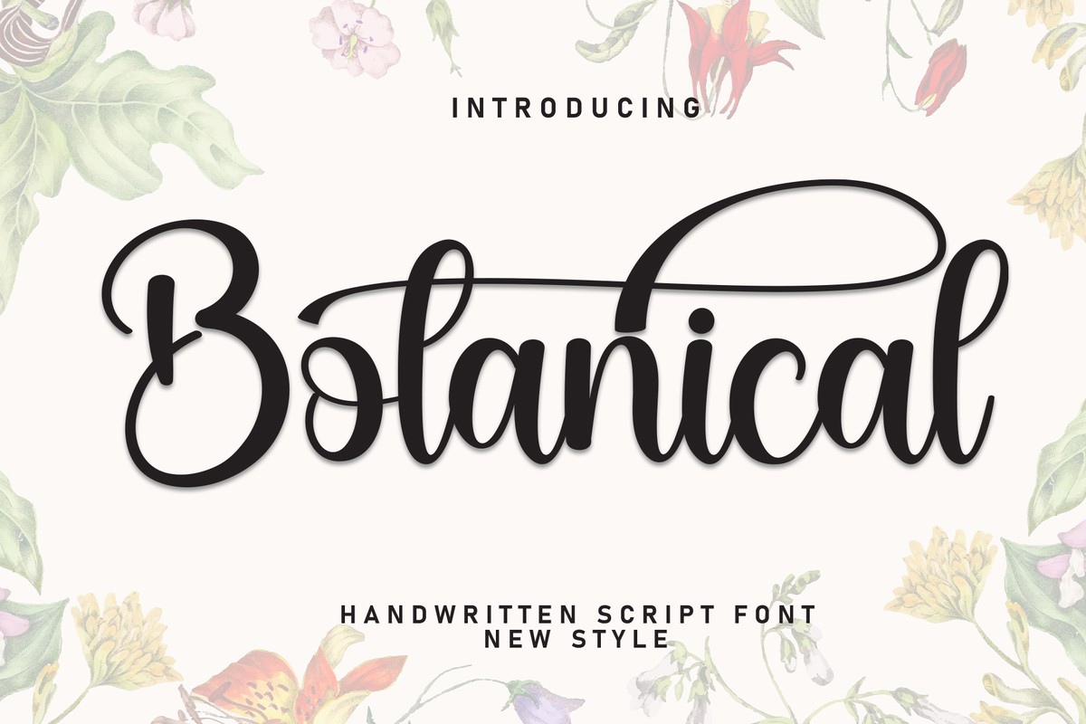 Schriftart Botanical