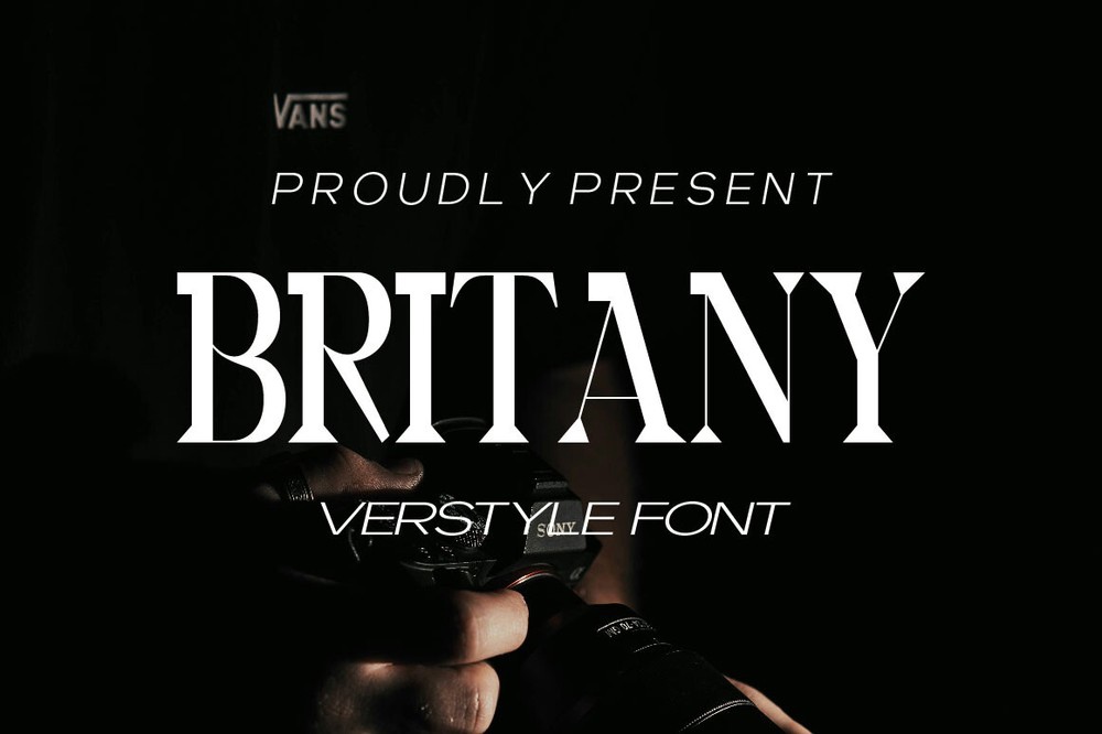 Schriftart Britany