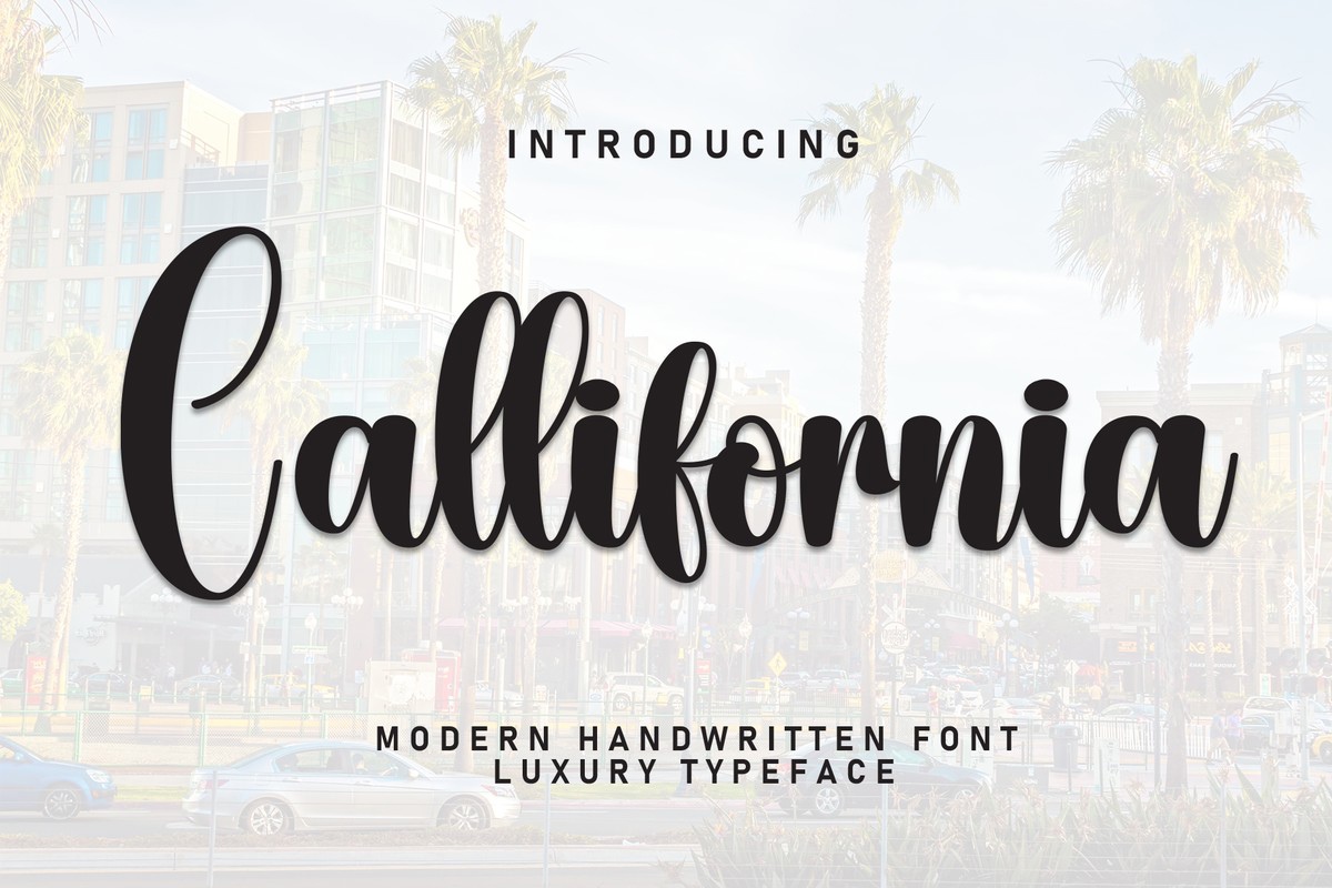 Schriftart Callifornia