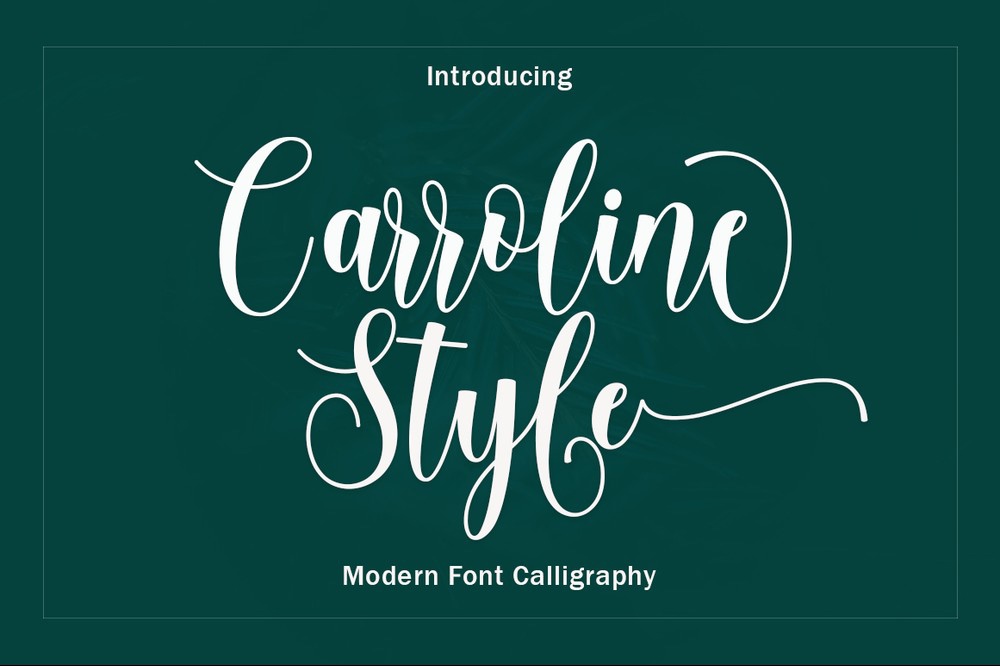 Schriftart Carroline Style