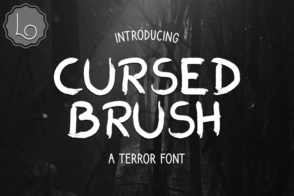 Schriftart Cursed Brush