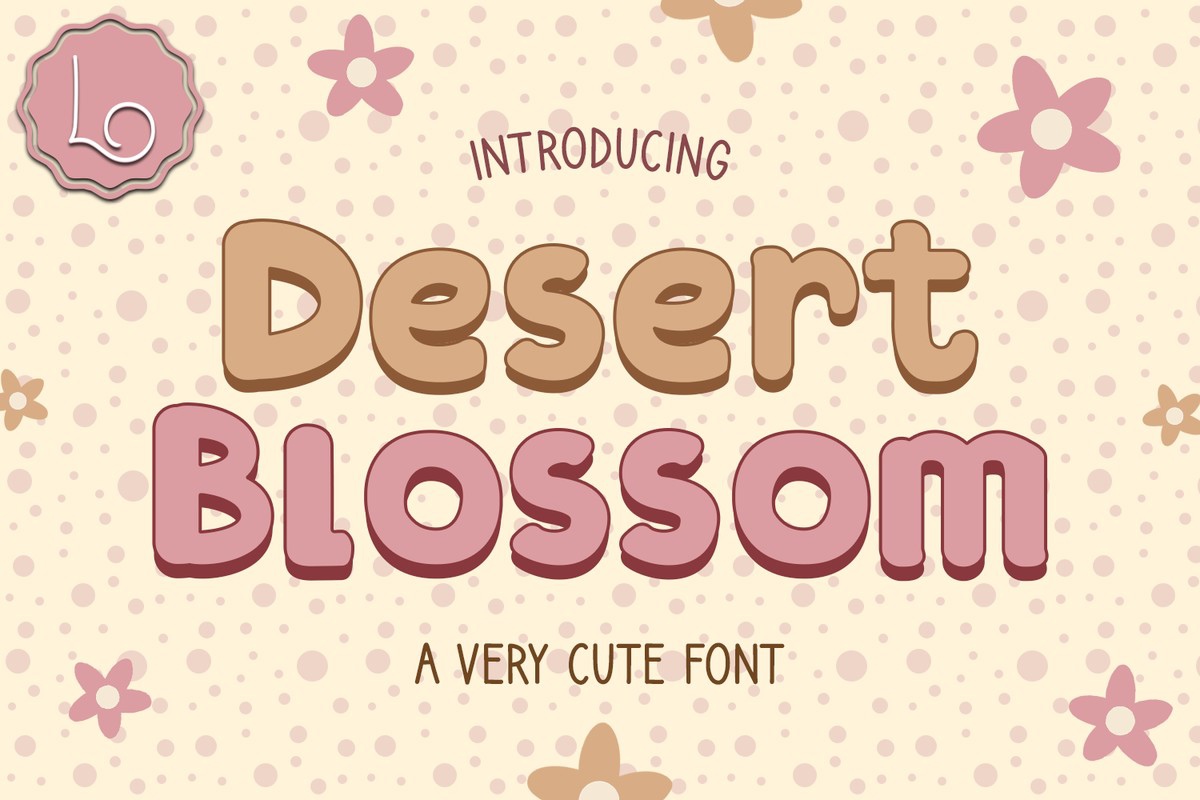 Schriftart Desert Blossom