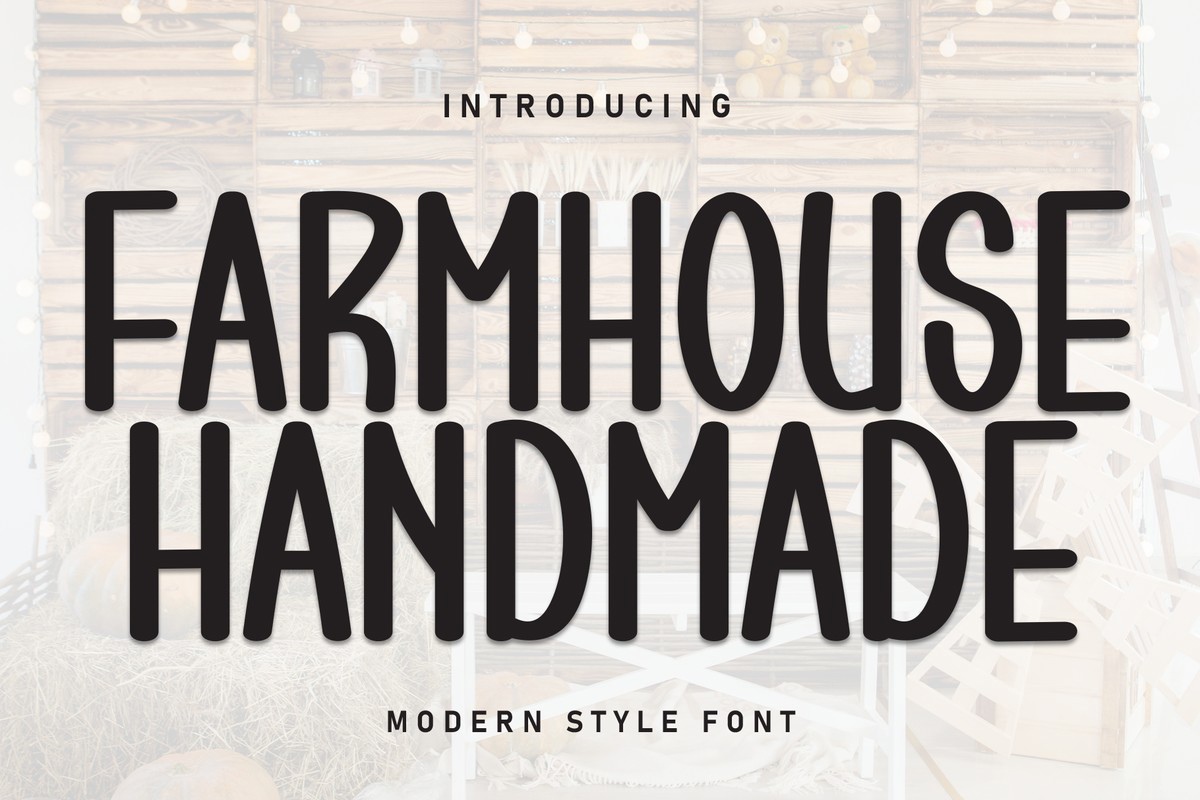 Schriftart Farmhouse Handmade