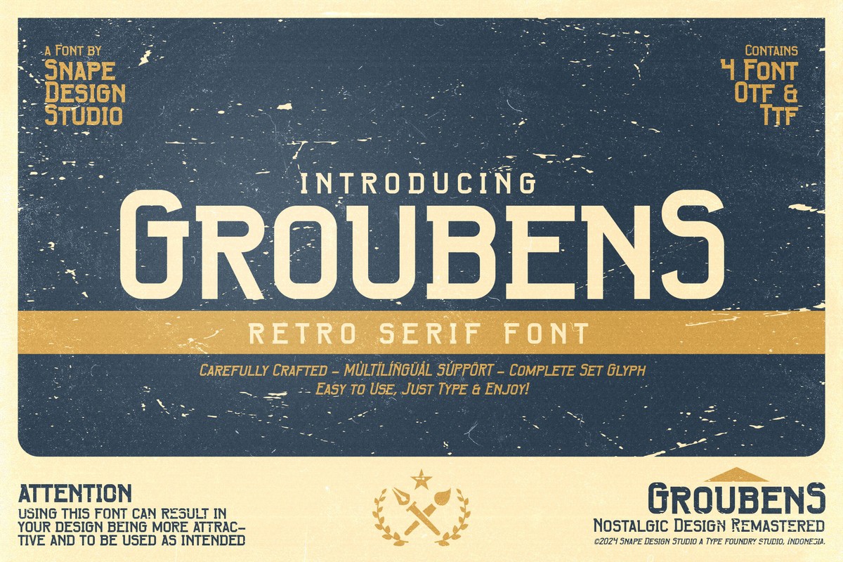 Schriftart Groubens