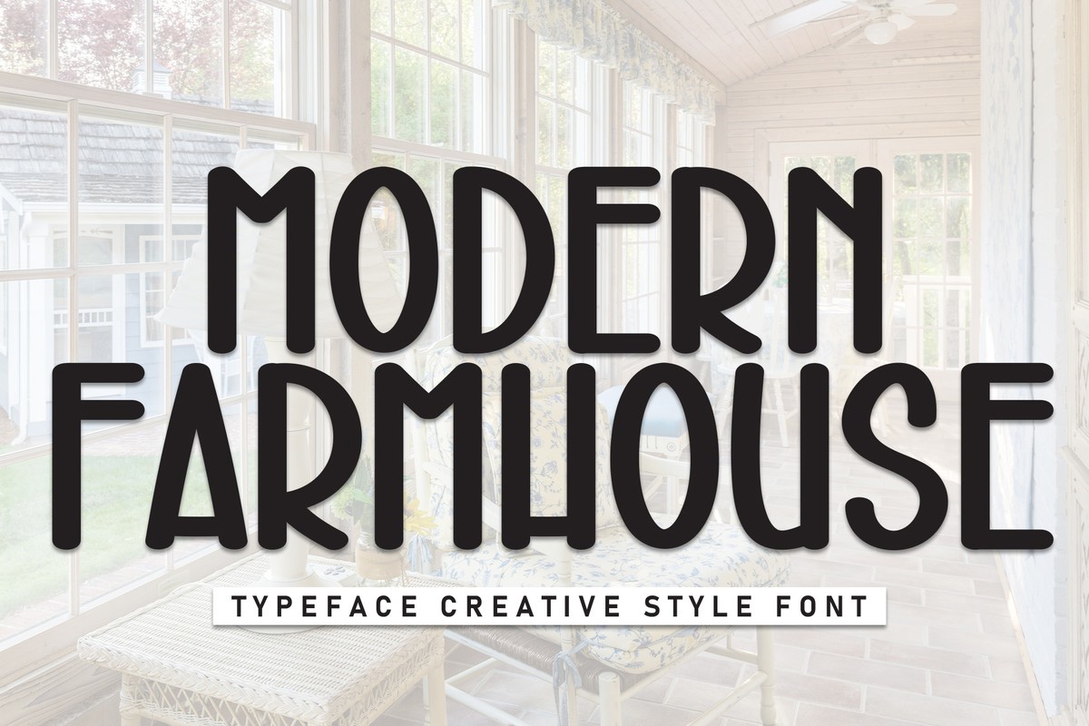 Schriftart Modern Farmhouse