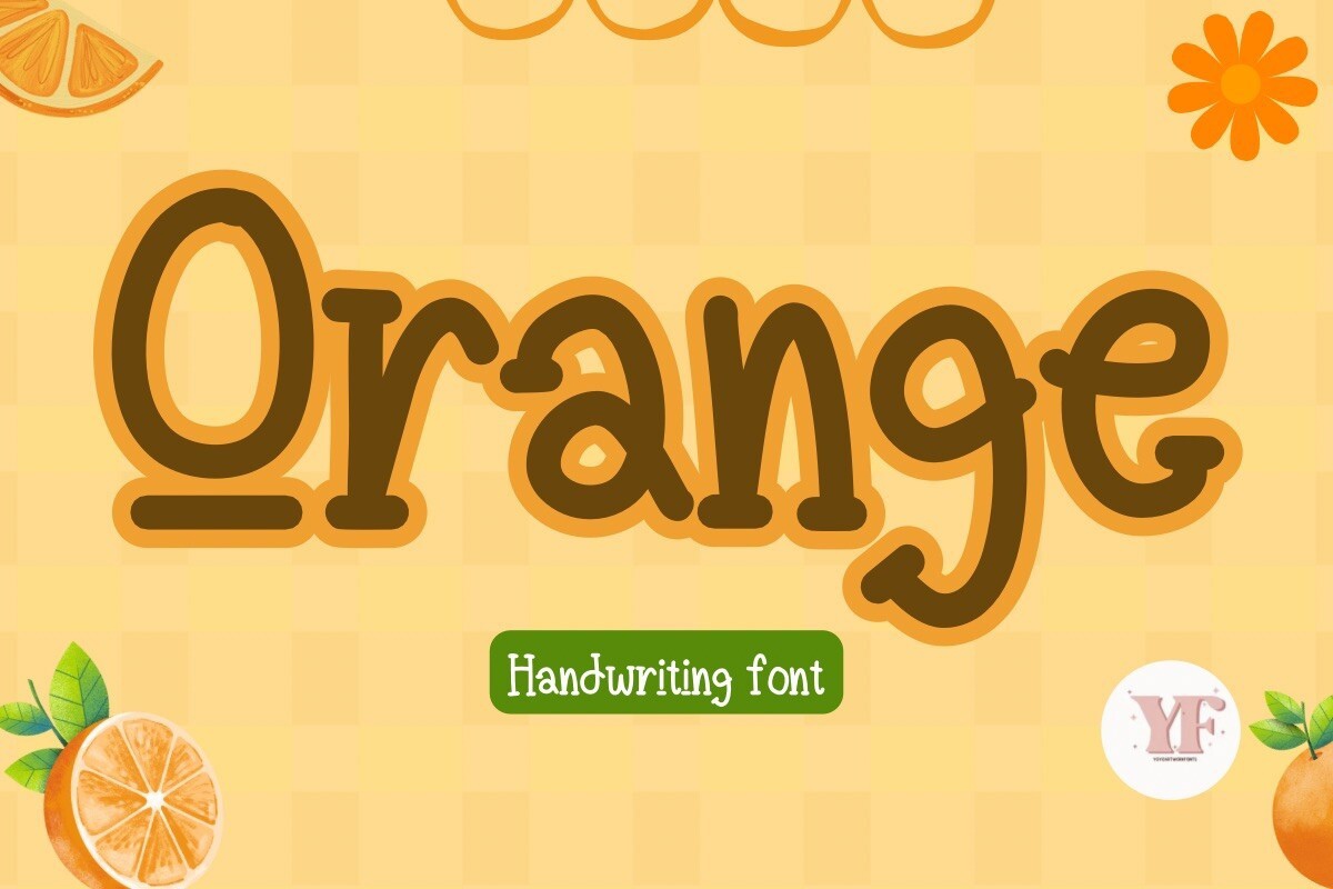 Schriftart Orange