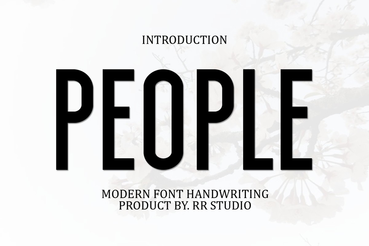 Schriftart People