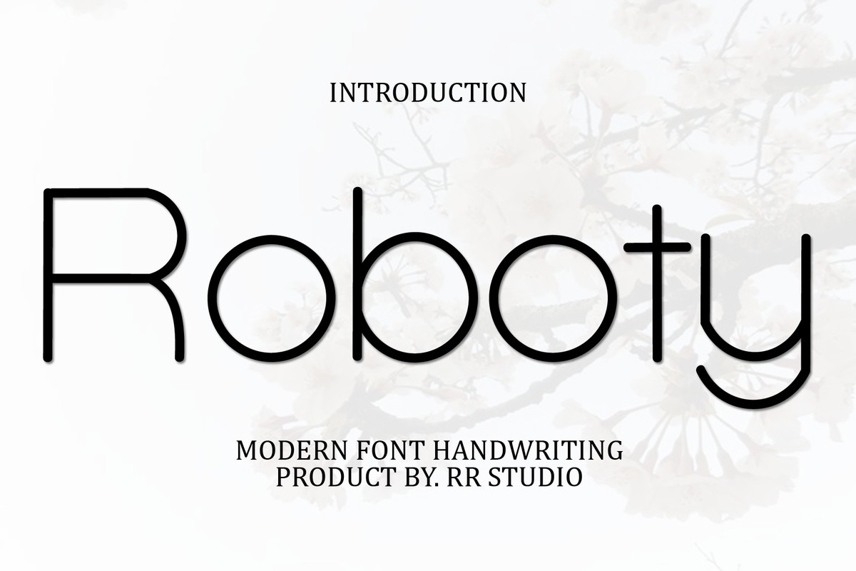 Schriftart Roboty