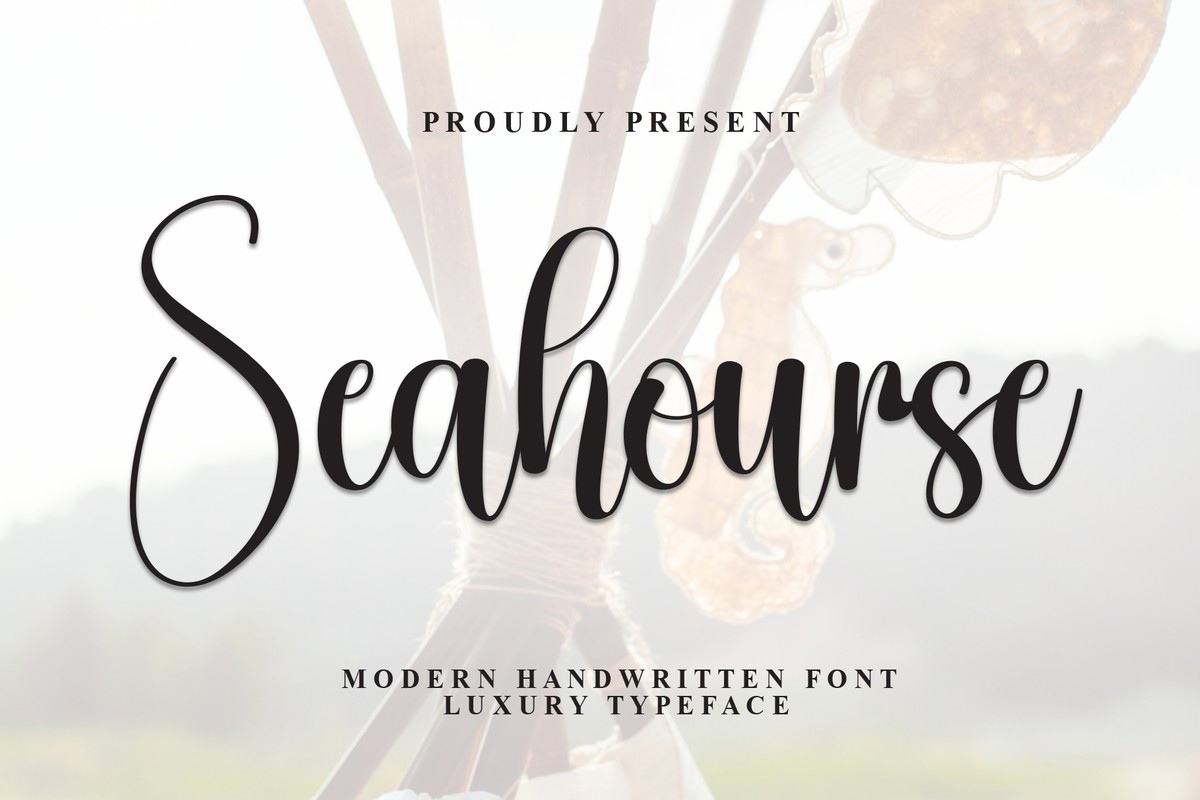 Schriftart Seahourse