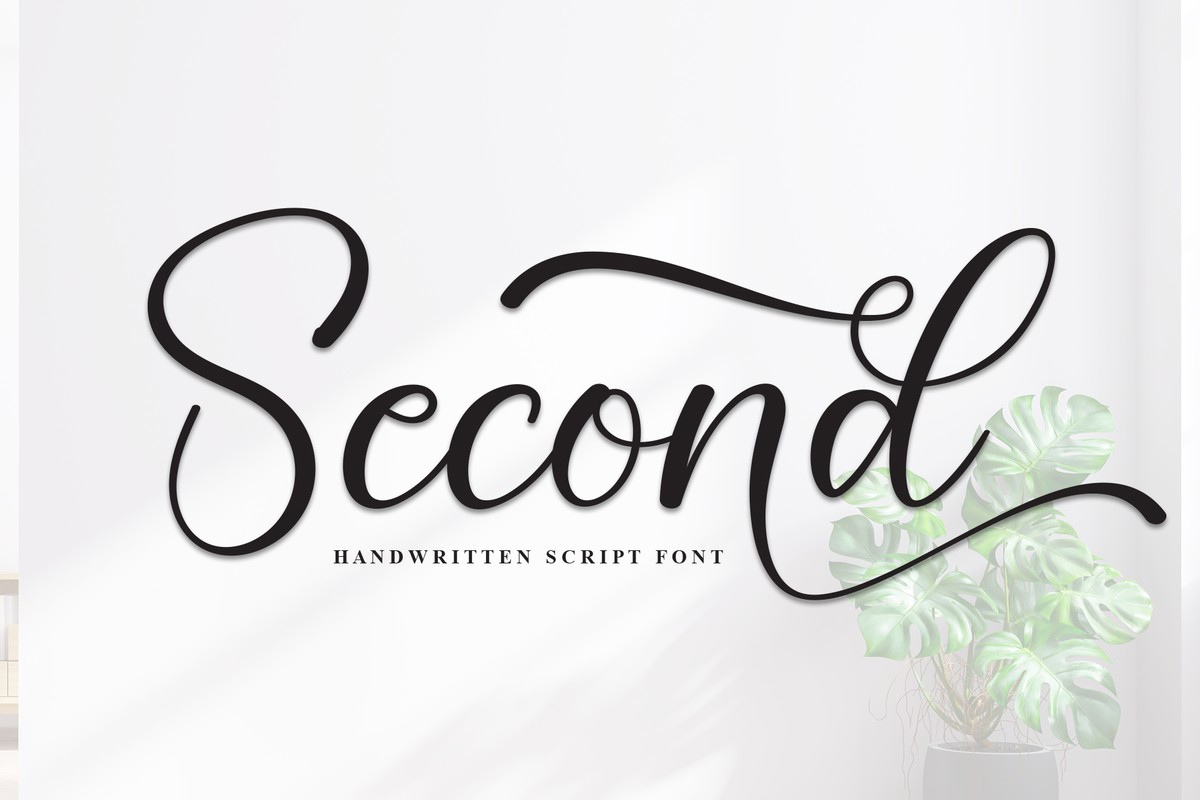 Schriftart Second