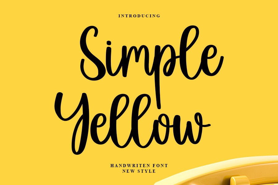 Schriftart Simple Yellow