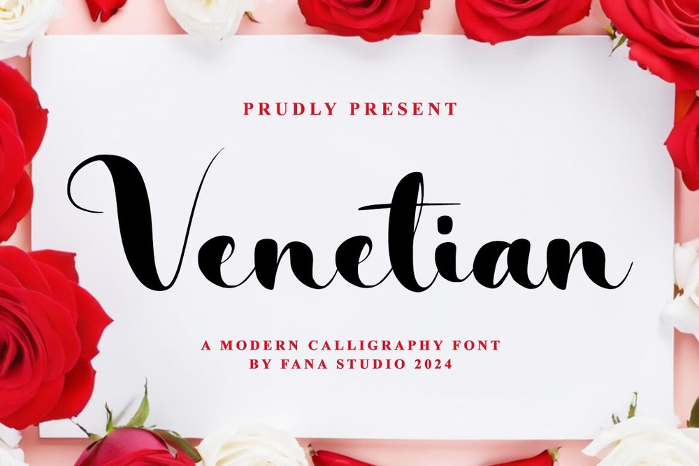 Schriftart Venetian