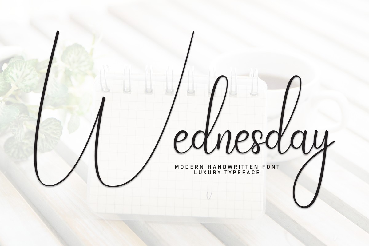 Schriftart Wednesday