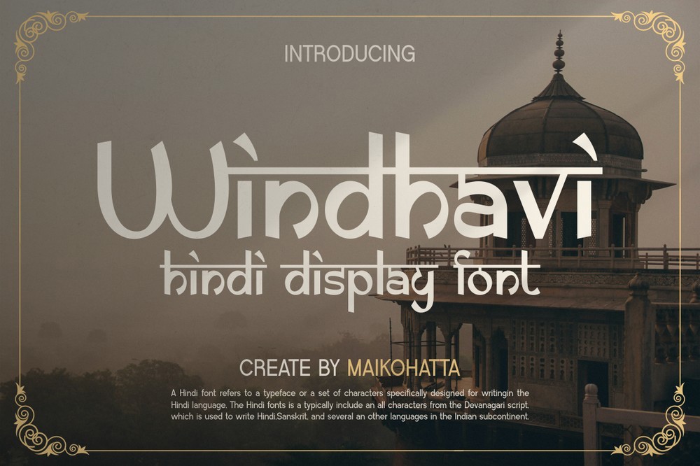 Schriftart Windhavi