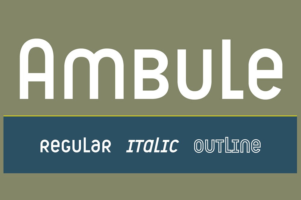 Schriftart Ambule