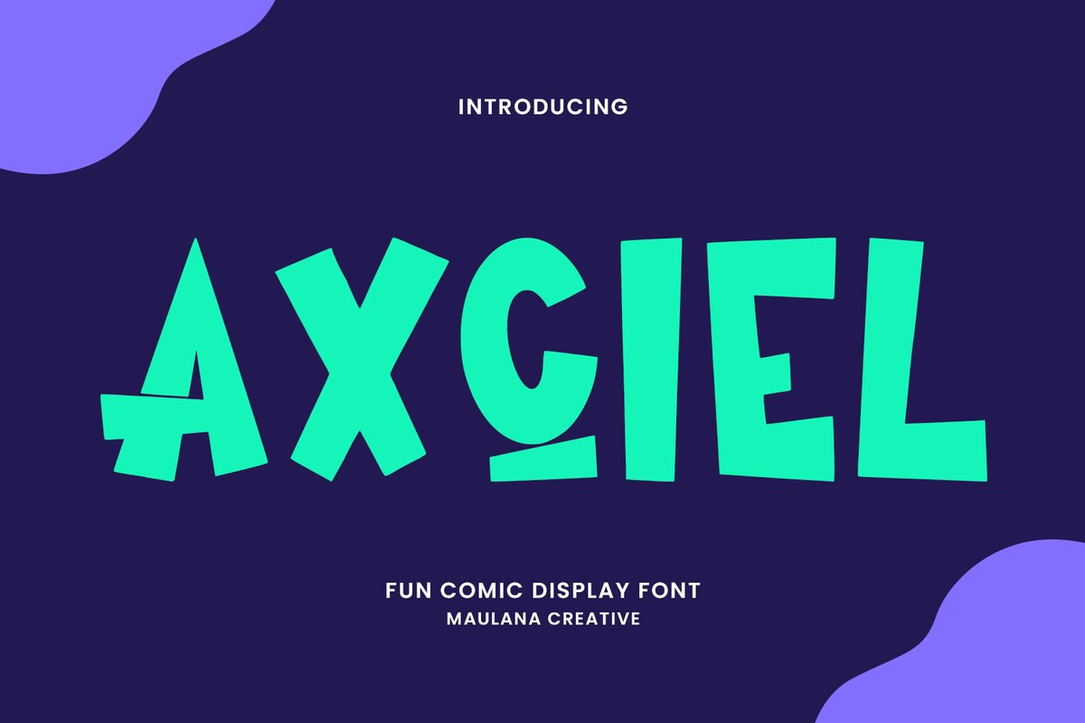 Schriftart Axciel