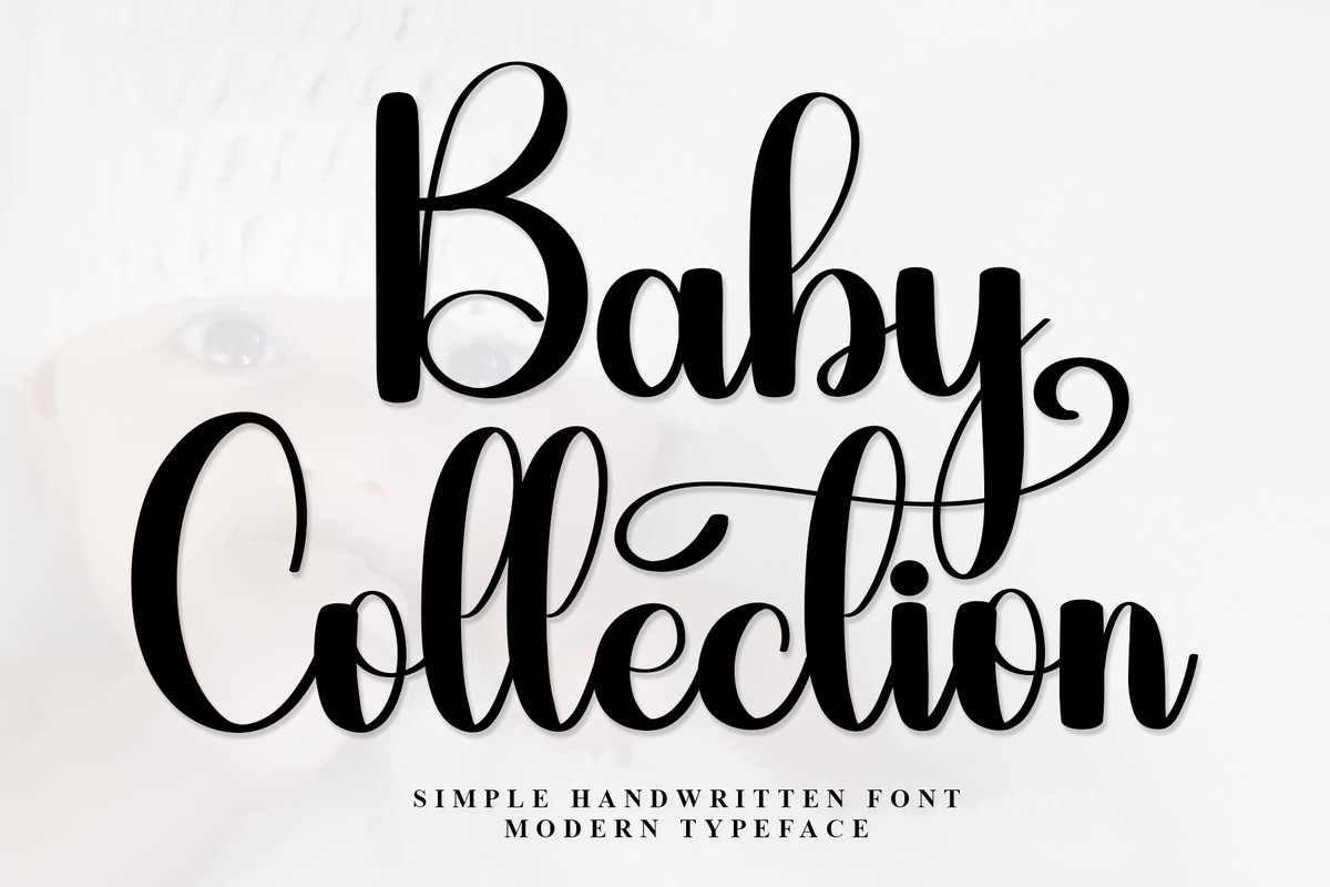 Schriftart Baby Collection