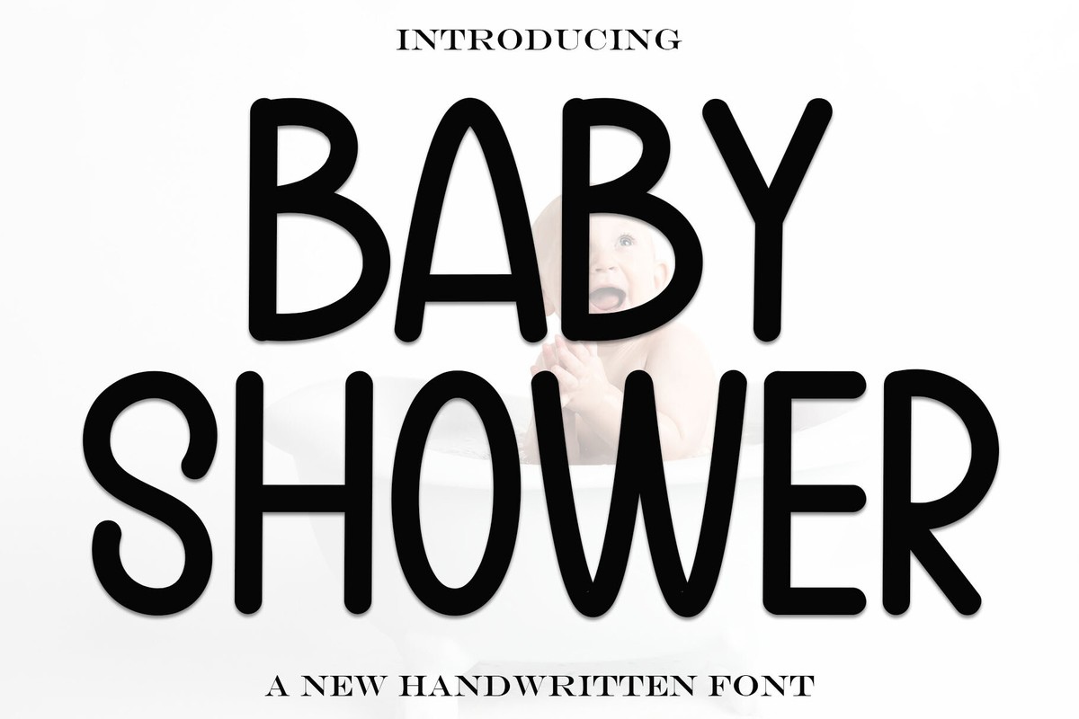 Schriftart Baby Shower