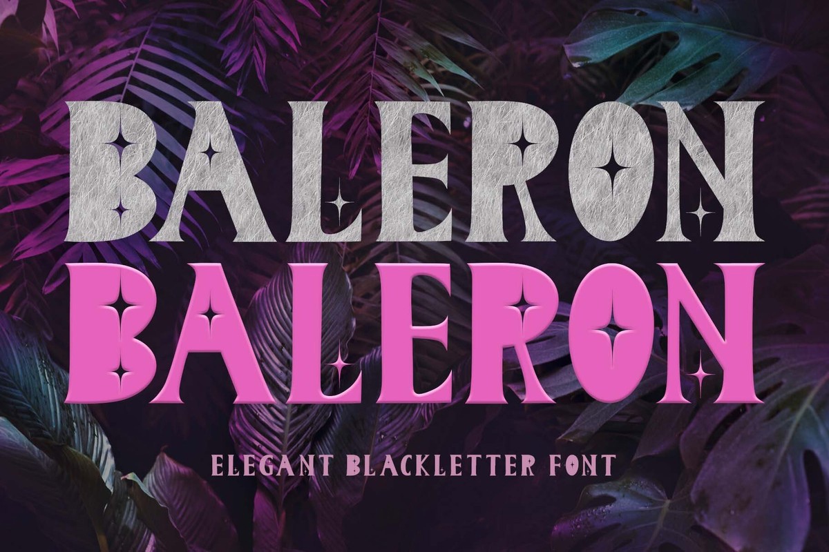 Schriftart Baleron