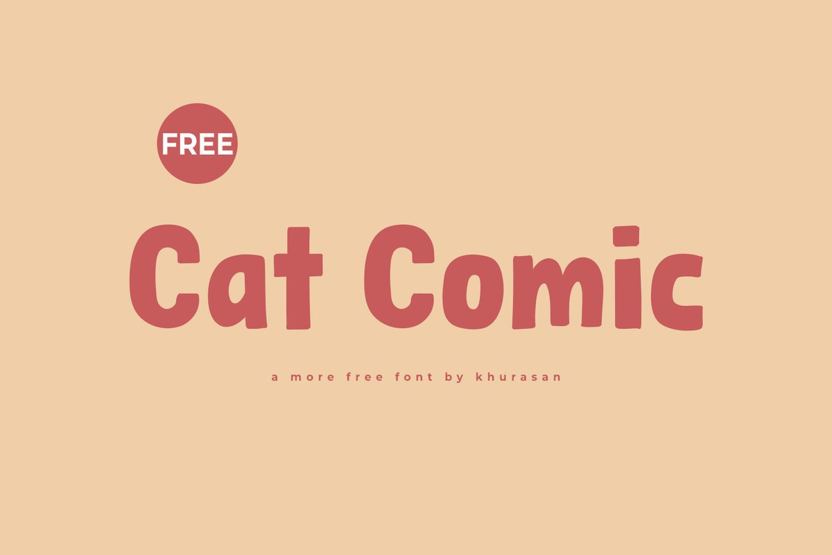 Schriftart Cat Comic