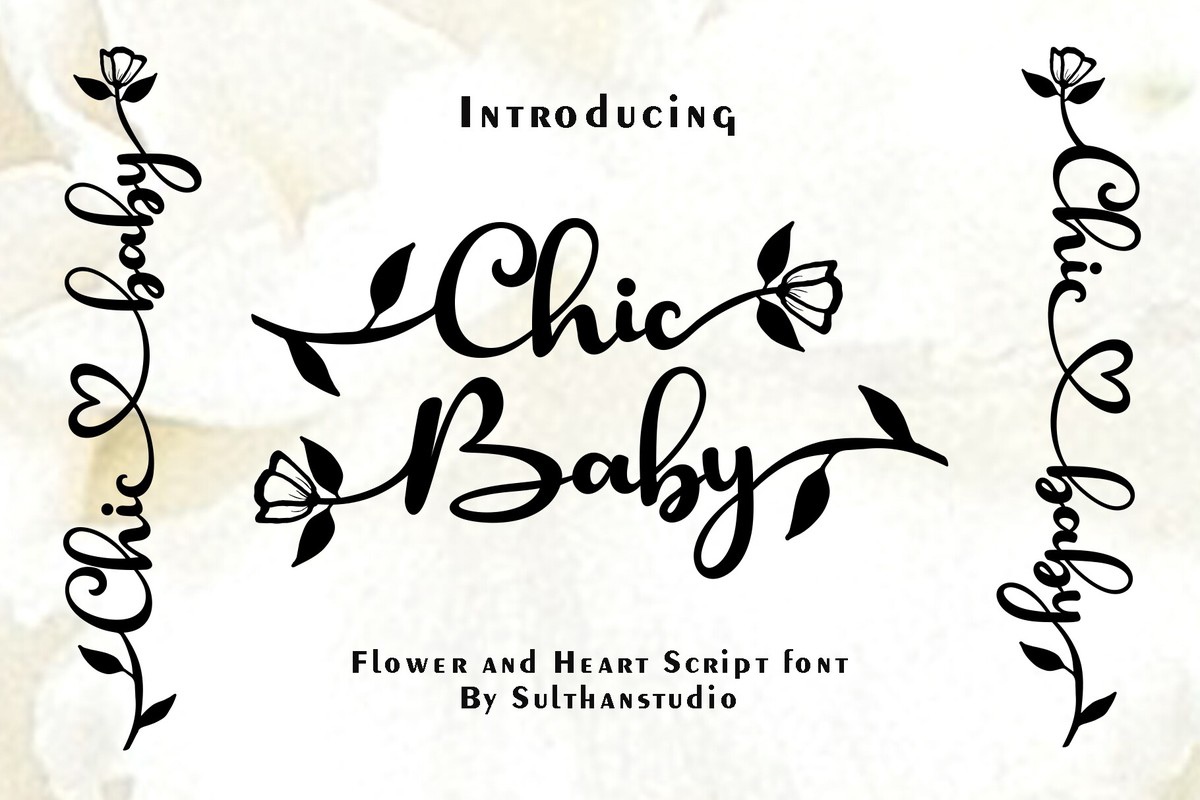 Schriftart Chic Baby