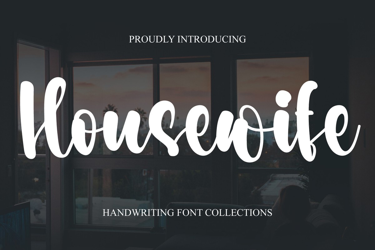 Schriftart Housewife