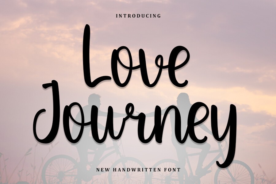 Schriftart Love Journey