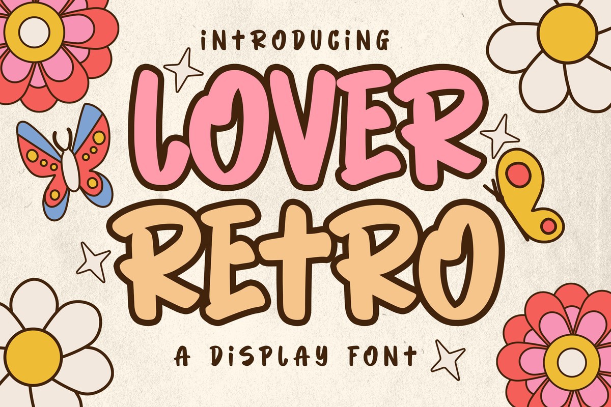 Schriftart Lover Retro