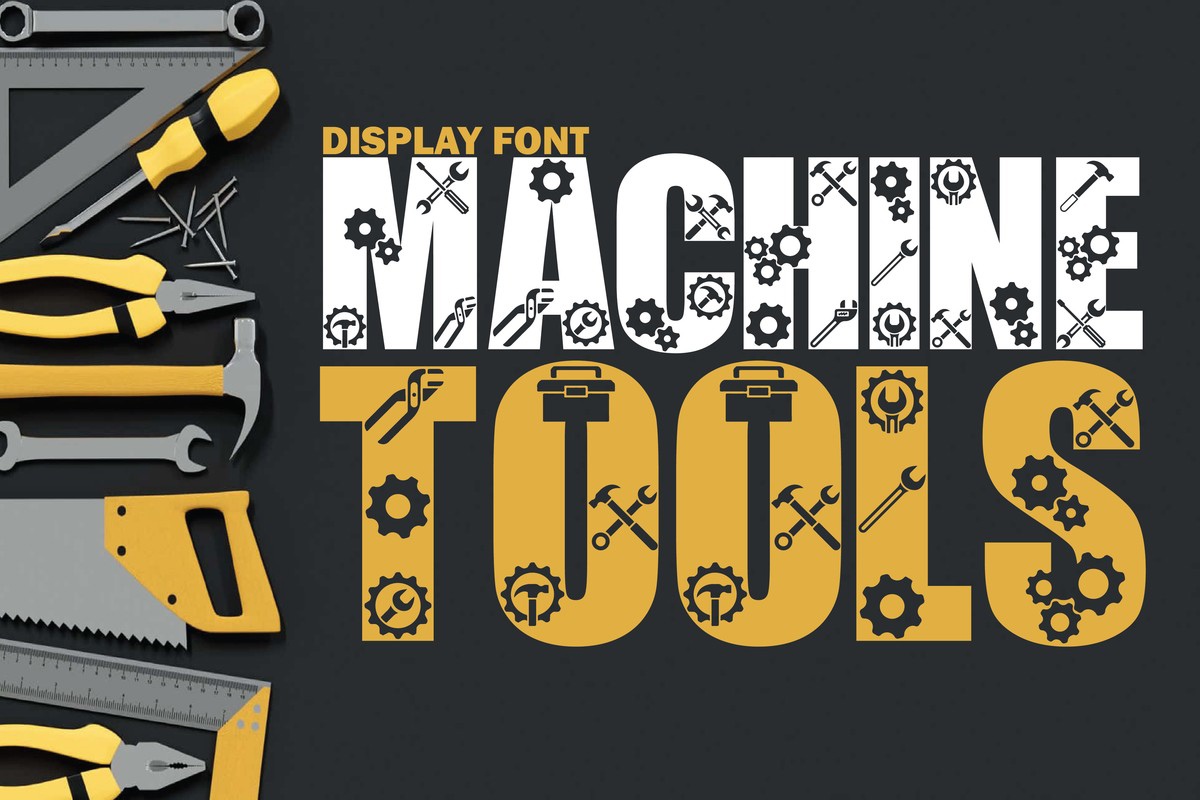 Schriftart Machine Tool