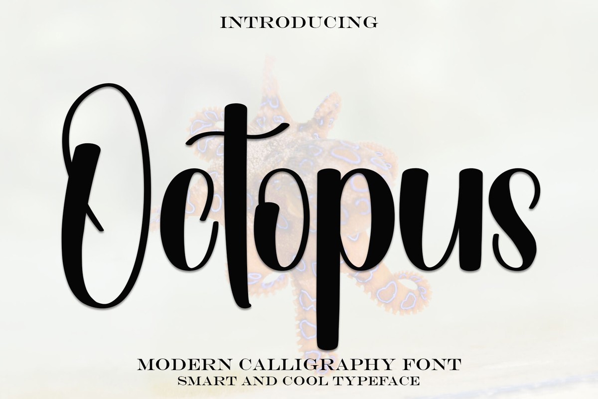 Schriftart Octopus