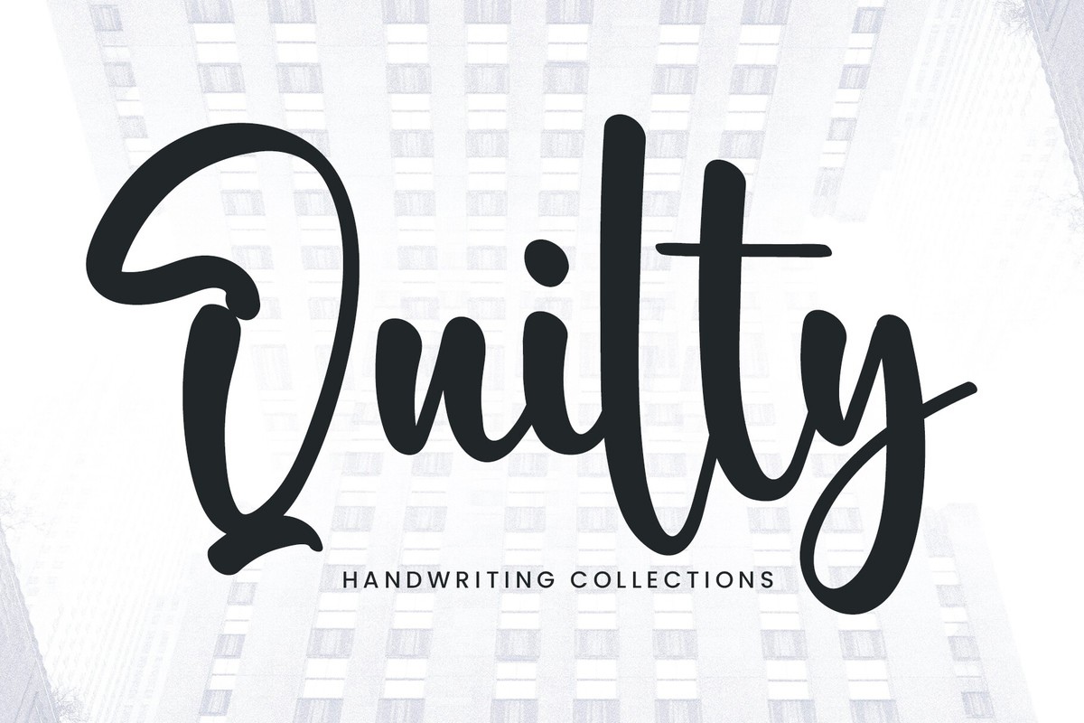 Schriftart Quilty