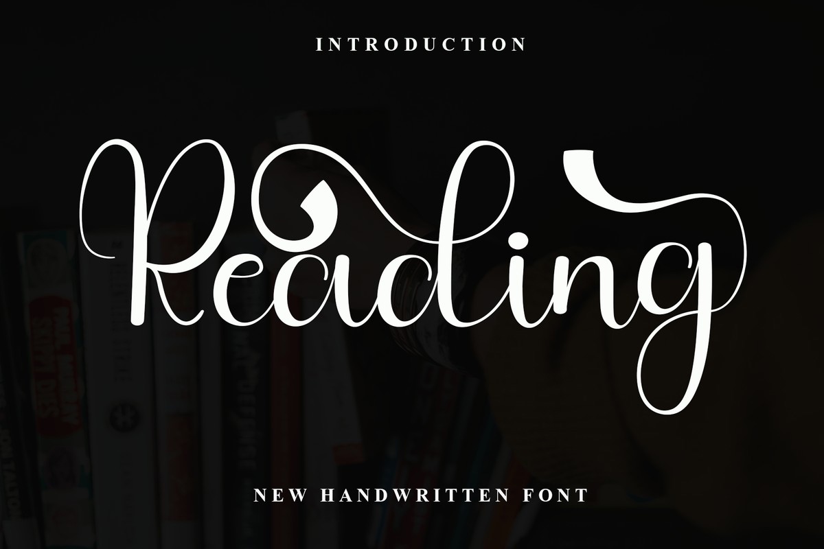 Schriftart Reading