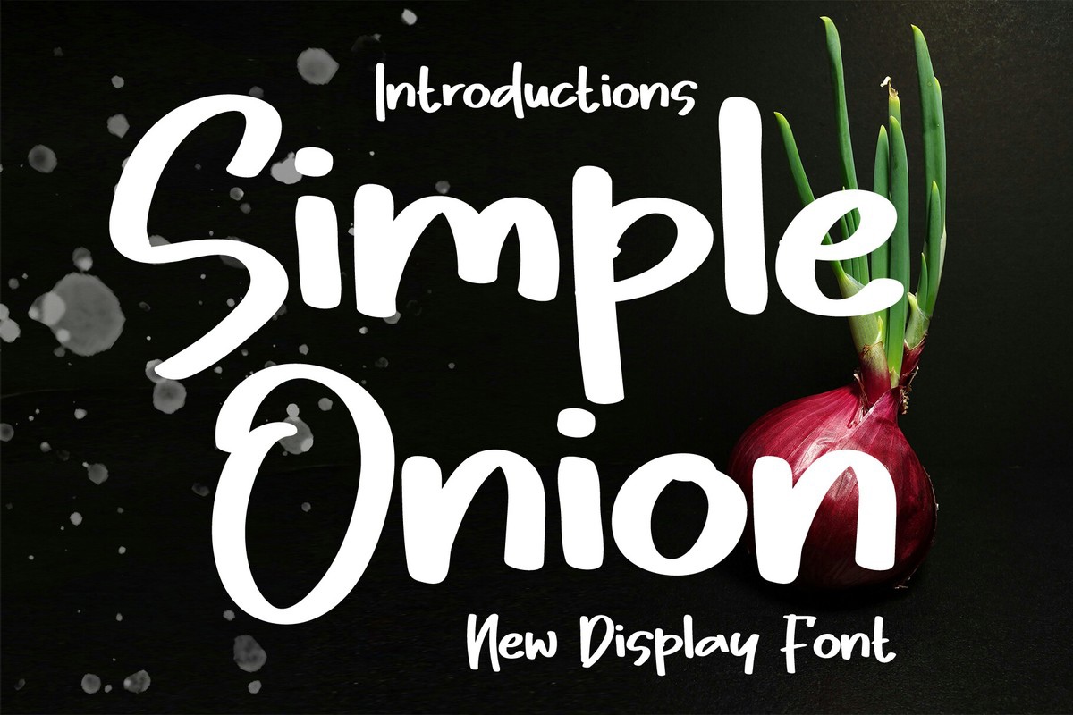 Schriftart Simple Onion