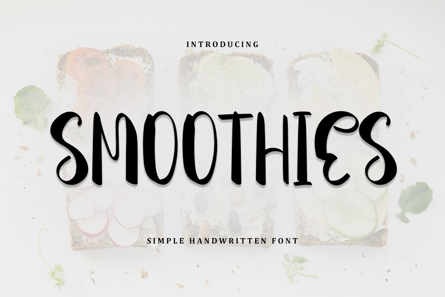 Schriftart Smoothies