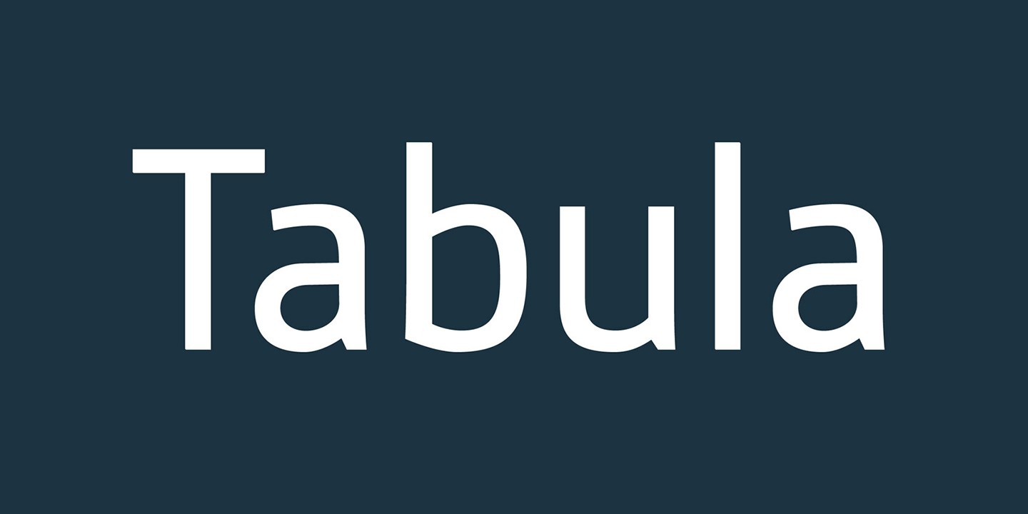 Schriftart Tabula